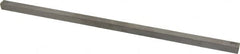 Made in USA - 12" Long x 3/8" High x 3/8" Wide, Undersized Key Stock - Type 316 Stainless Steel - Benchmark Tooling