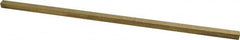 Made in USA - 12" Long x 5/16" High x 5/16" Wide, Over/Undersized Key Stock - Alloy 360 Brass - Benchmark Tooling