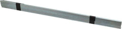 Made in USA - 12" Long, Zinc-Plated Oversized Key Stock - C1045 Steel - Benchmark Tooling