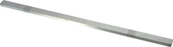 Made in USA - 12" Long, Zinc-Plated Oversized Key Stock - C1045 Steel - Benchmark Tooling