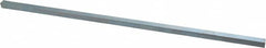 Made in USA - 12" Long, Zinc-Plated Oversized Key Stock - C1045 Steel - Benchmark Tooling