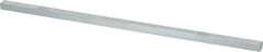 Made in USA - 12" Long, Zinc-Plated Oversized Key Stock - C1045 Steel - Benchmark Tooling