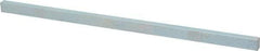 Made in USA - 12" Long, Zinc-Plated Oversized Key Stock - C1045 Steel - Benchmark Tooling