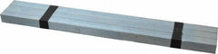 Made in USA - 12" Long, Zinc-Plated Oversized Key Stock - C1045 Steel - Benchmark Tooling