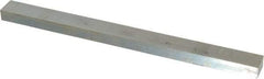 Made in USA - 12" Long, Zinc-Plated Oversized Key Stock - C1045 Steel - Benchmark Tooling