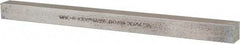 Made in USA - 12" Long, Zinc-Plated Oversized Key Stock - C1045 Steel - Benchmark Tooling