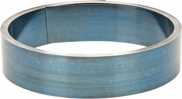 Value Collection - 0.035 Inch Thick x 2 Inch Wide x 5 Ft. Long, Spring Steel Coil - 1095 Blue Tempered Steel - Benchmark Tooling