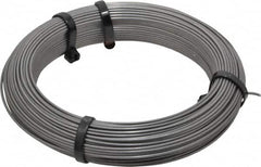 Value Collection - 24 Gage, 0.055 Inch Diameter x 124 Ft. Long, High Carbon Steel, Tempered Music Wire Coil - ASTM A228, 1 Lb. Shipping Weight - Benchmark Tooling