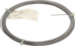 Value Collection - 30 Gage, 0.08 Inch Diameter x 59 Ft. Long, 302/304 Music Wire Coil - ASTM A580, 1 Lb. Shipping Weight - Benchmark Tooling