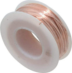 Made in USA - 24 Gage, 0.0201" Diameter x 198' Long, Bare, Copper Bus Bar Wire - Pure Copper (ASTM B3) - Benchmark Tooling