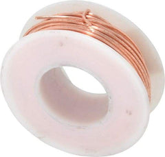 Made in USA - 18 Gage, 0.0403" Diameter x 50' Long, Bare, Copper Bus Bar Wire - Pure Copper (ASTM B3) - Benchmark Tooling