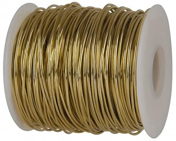 Made in USA - 14 Gage, 0.064 Inch Diameter x 415 Ft. Long, Soft Brass Wire - 5 Lb. Shipping Weight - Benchmark Tooling