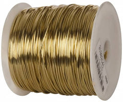 Made in USA - 16 Gage, 0.0508 Inch Diameter x 665 Ft. Long, Soft Brass Wire - 5 Lb. Shipping Weight - Benchmark Tooling