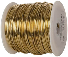 Made in USA - 12 Gage, 0.0808 Inch Diameter x 260 Ft. Long, Soft Brass Wire - 5 Lb. Shipping Weight - Benchmark Tooling