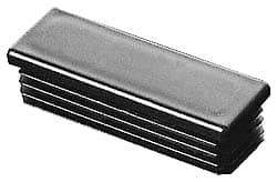 Caplugs - Rectangular Head Plug - 5/8 x 1-1/4" OD, 1" Long, Polyethylene, Black - Benchmark Tooling