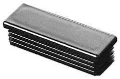 Caplugs - Rectangular Head Plug - 5/8 x 1-3/8" OD, 1" Long, Polyethylene, Black - Benchmark Tooling