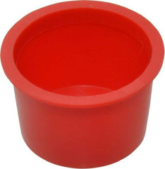 Caplugs - Press Fit Plug - 3/4 NPT" OD, Polyethylene, Red - Benchmark Tooling