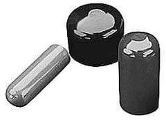 Caplugs - 1-11/16" ID, Stretchable Cap - 1-1/2" Long, Vinyl, Black - Benchmark Tooling
