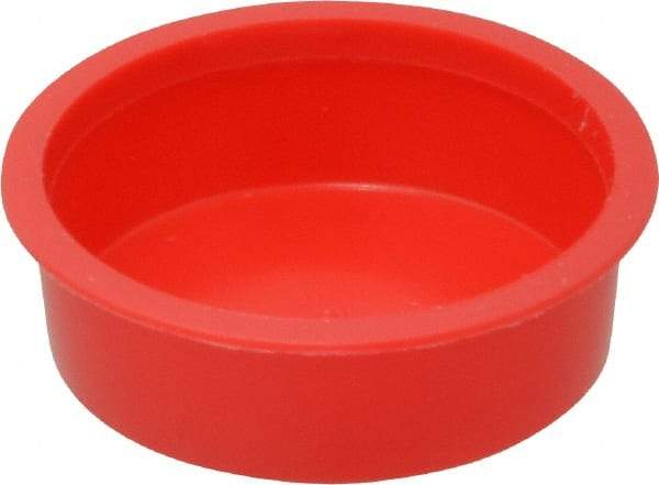 Caplugs - Press Fit Plug - 1-1/4 NPT" OD, Polyethylene, Red - Benchmark Tooling
