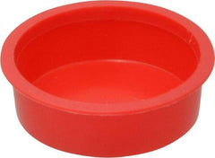 Caplugs - Press Fit Plug - 1-1/4 NPT" OD, Polyethylene, Red - Benchmark Tooling