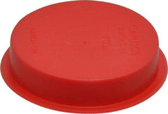 Caplugs - Press Fit Plug - 1-1/2 NPT" OD, Polyethylene, Red - Benchmark Tooling