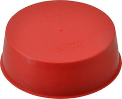 Caplugs - 3 NPT ID, Press Fit Cap - Polyethylene, Red - Benchmark Tooling