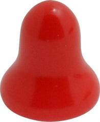Caplugs - Flexible Push-In Plug - 1/4" OD, Vinyl, Red - Benchmark Tooling