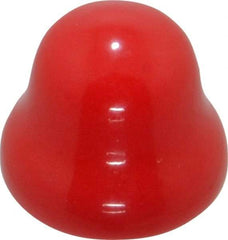 Caplugs - Flexible Push-In Plug - 7/16" OD, Vinyl, Red - Benchmark Tooling