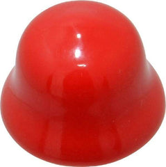 Caplugs - Flexible Push-In Plug - 9/16" OD, Vinyl, Red - Benchmark Tooling