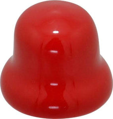 Caplugs - Flexible Push-In Plug - 5/8" OD, Vinyl, Red - Benchmark Tooling