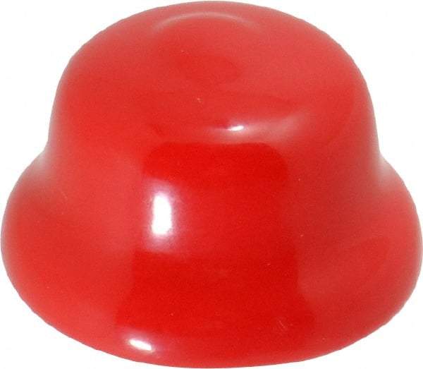Caplugs - Flexible Push-In Plug - 7/8" OD, Vinyl, Red - Benchmark Tooling