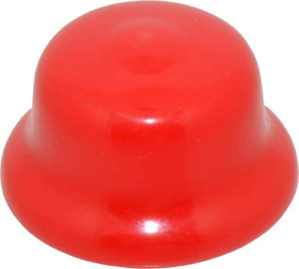 Caplugs - Flexible Push-In Plug - 1 - 1-1/16" OD, Vinyl, Red - Benchmark Tooling