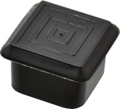Caplugs - Square Head Plug - 1" OD, 1/2" Long, Polyethylene, Black - Benchmark Tooling