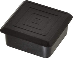 Caplugs - Square Head Plug - 1-1/2" OD, 1/2" Long, Polyethylene, Black - Benchmark Tooling