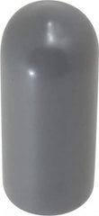 Caplugs - 11/32" ID, Stretchable Cap - 1" Long, Vinyl, Gray - Benchmark Tooling
