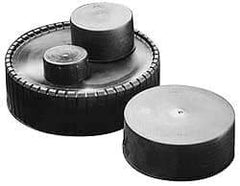 Caplugs - 3/8 NPT ID, Quick-Lock Cap - Polyethylene, Black - Benchmark Tooling