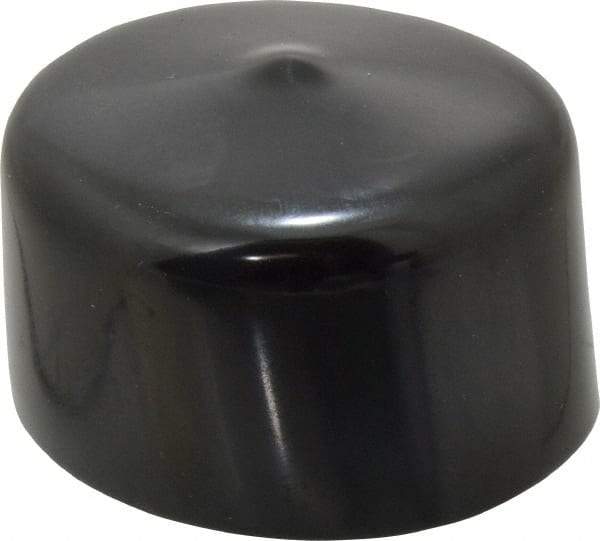 Caplugs - 1-5/8" ID, Stretchable Cap - 1" Long, Vinyl, Black - Benchmark Tooling