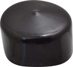 Caplugs - 2" ID, Stretchable Cap - 1" Long, Vinyl, Black - Benchmark Tooling