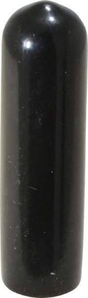 Caplugs - 5/16" ID, Stretchable Cap - 1-1/2" Long, Vinyl, Black - Benchmark Tooling