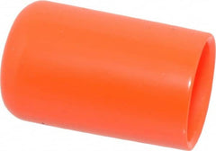 Caplugs - 7/8" ID, Stretchable Cap - 1-1/2" Long, Vinyl, Orange - Benchmark Tooling