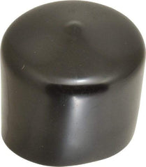 Caplugs - 2" ID, Stretchable Cap - 1-1/2" Long, Vinyl, Black - Benchmark Tooling