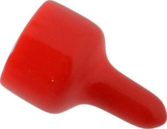 Caplugs - 3/4" ID, Pull-Tab Cap - Vinyl, Red - Benchmark Tooling