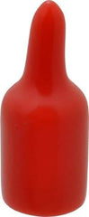 Caplugs - 1/2" ID, Pull-Tab Cap - Vinyl, Red - Benchmark Tooling