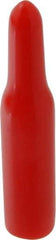 Caplugs - 1/4" ID, Pull-Tab Cap - Vinyl, Red - Benchmark Tooling