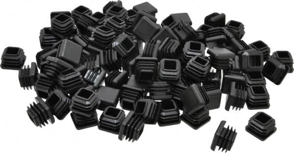 Caplugs - Square Head Plug - 3/4" OD, Polyethylene, Black - Benchmark Tooling