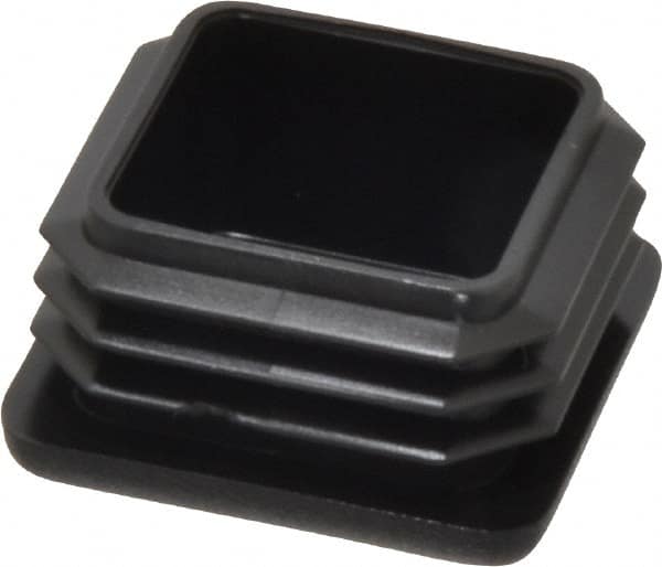 Caplugs - Square Head Plug - 1-1/4" OD, Polyethylene, Black - Benchmark Tooling