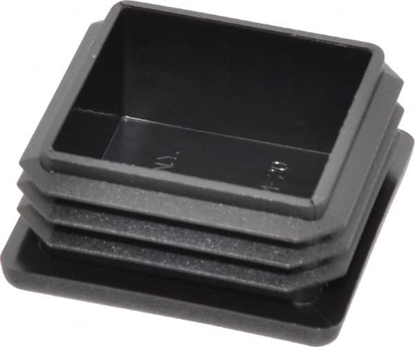 Caplugs - Square Head Plug - 1-1/2" OD, Polyethylene, Black - Benchmark Tooling