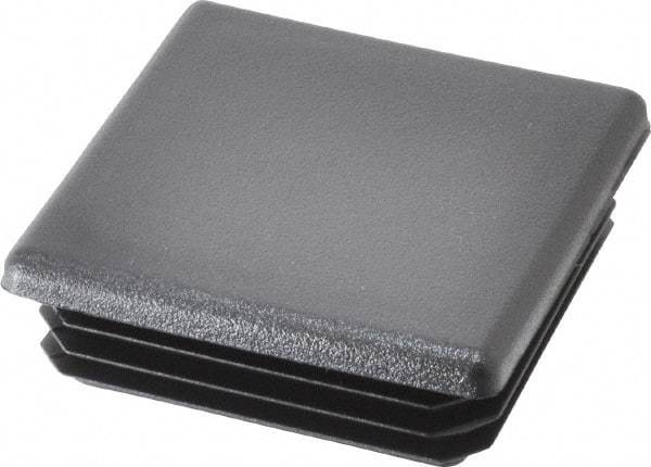 Caplugs - Square Head Plug - 2" OD, Polyethylene, Black - Benchmark Tooling