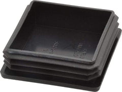 Caplugs - Square Head Plug - 2" OD, Polyethylene, Black - Benchmark Tooling