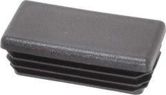 Caplugs - Rectangular Head Plug - 1 x 2" OD, Polyethylene, Black - Benchmark Tooling